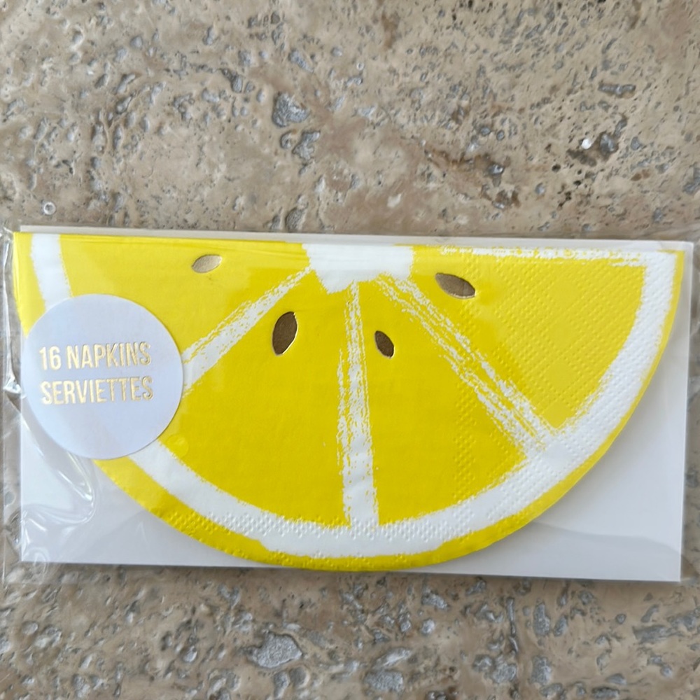 Lemon shaped napkins